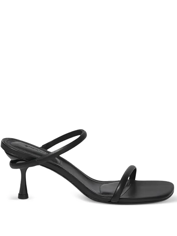 Simkhai 65mm Siren Strap Sandals in Black