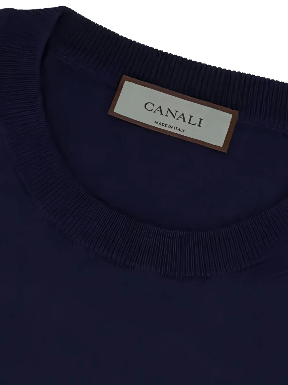Canali Kurzärmeliges T-shirt In Blue