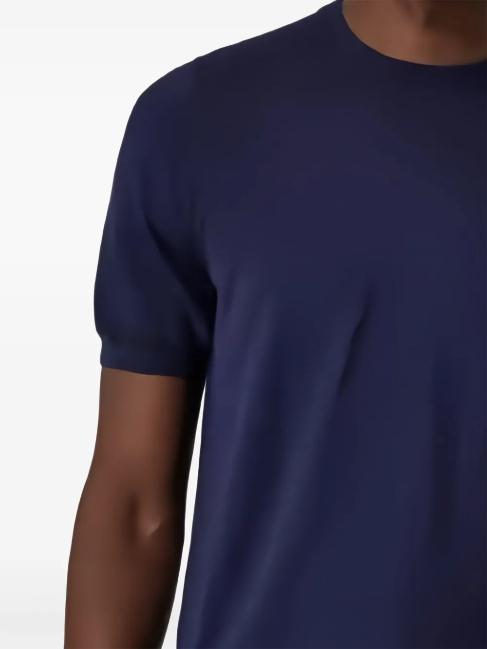 Canali Kurzärmeliges T-shirt In Blue