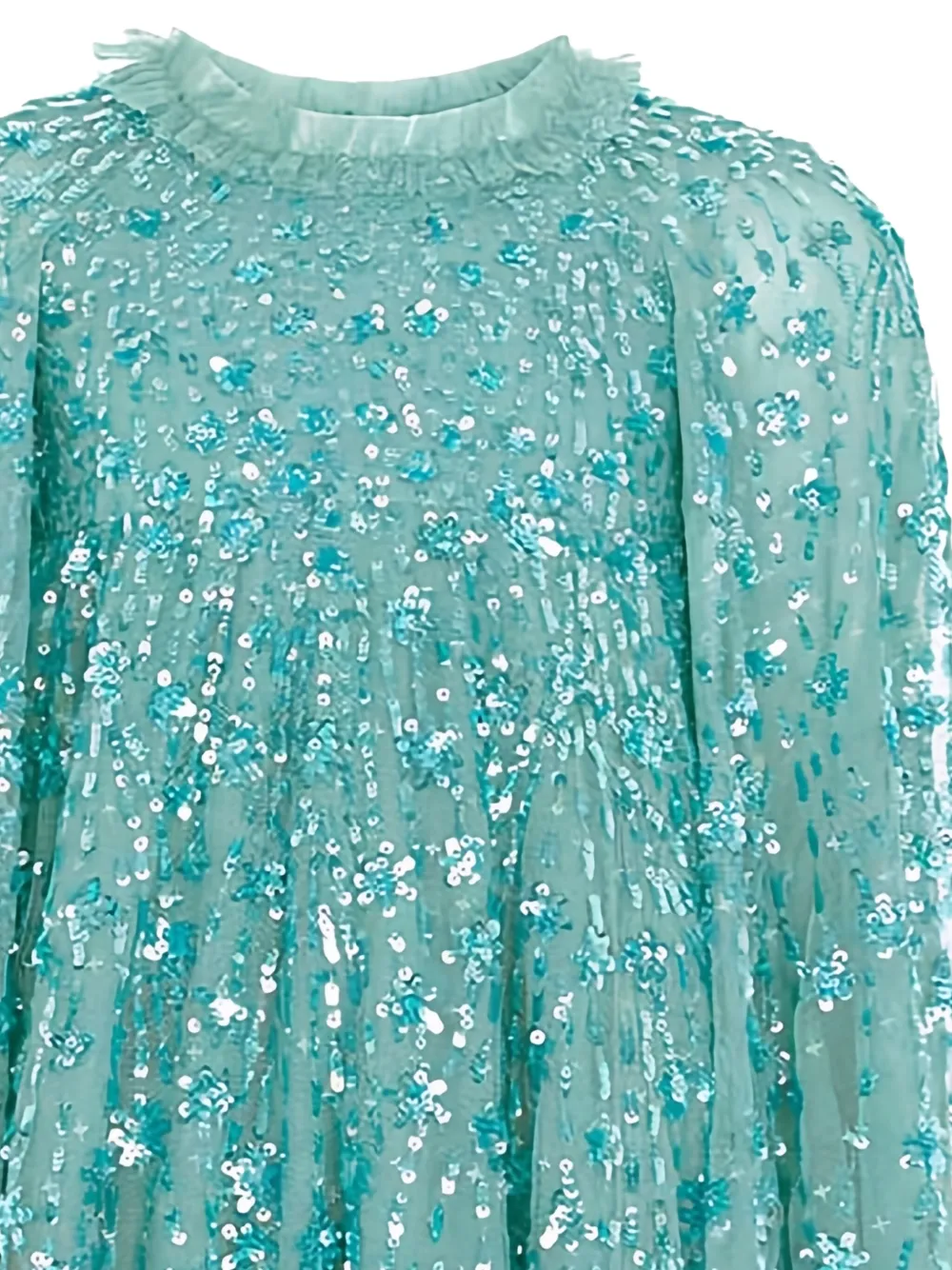 NEEDLE & THREAD KIDS Jurk met pailletten Blauw