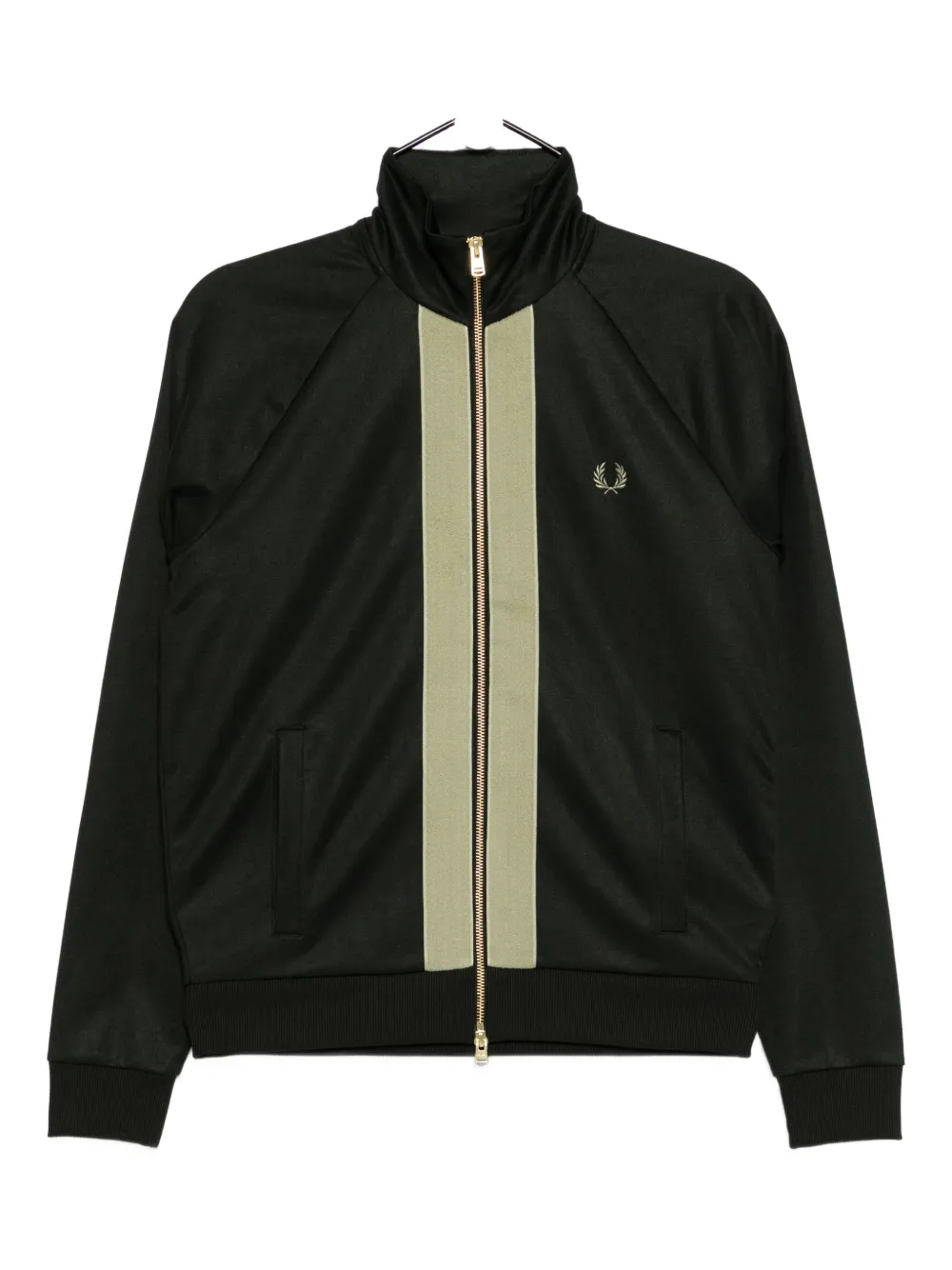 Fred Perry Logo-embroidered Jacket In Green