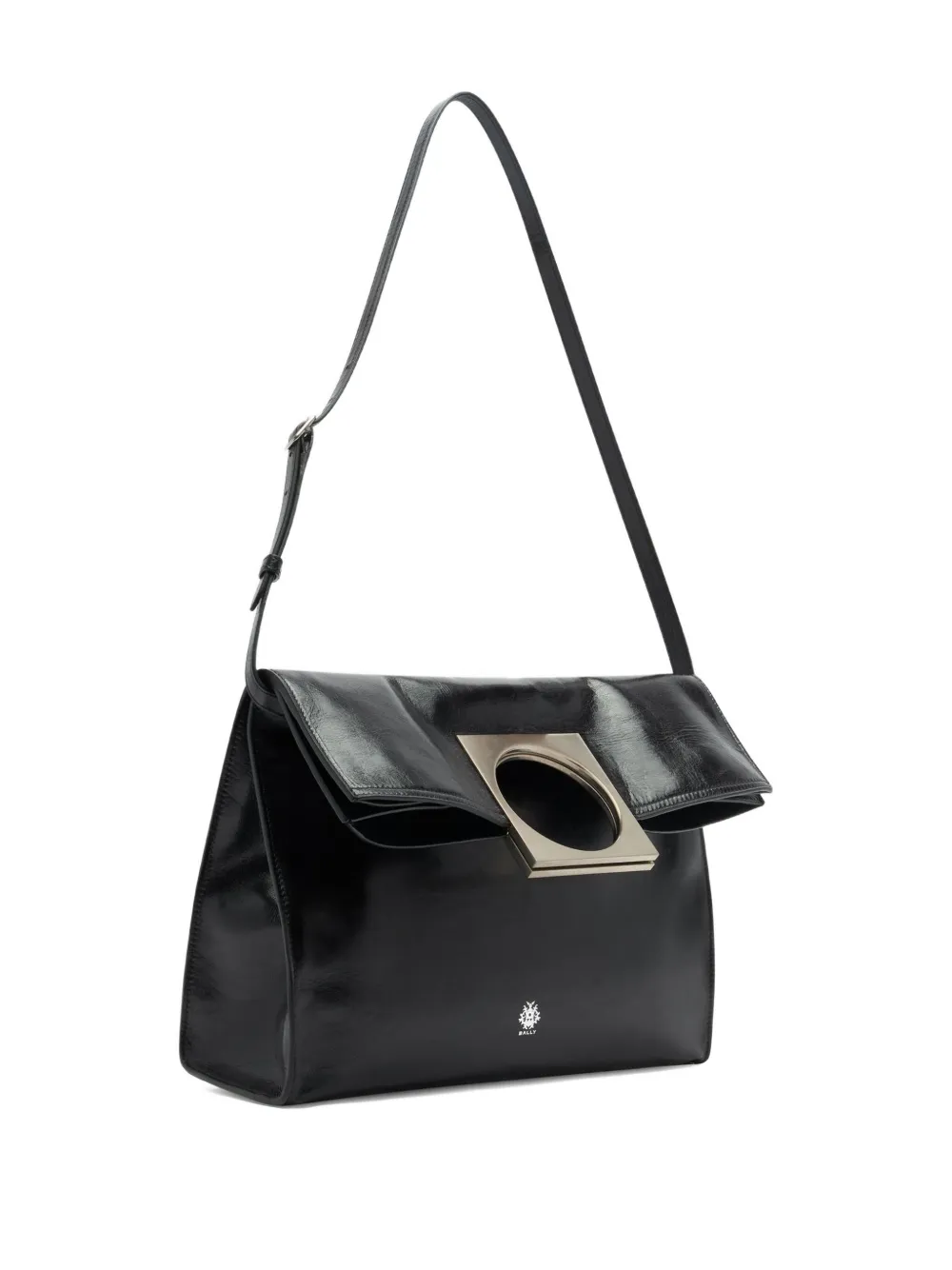 Bally Anni Foldable Leather Tote Bag In Black