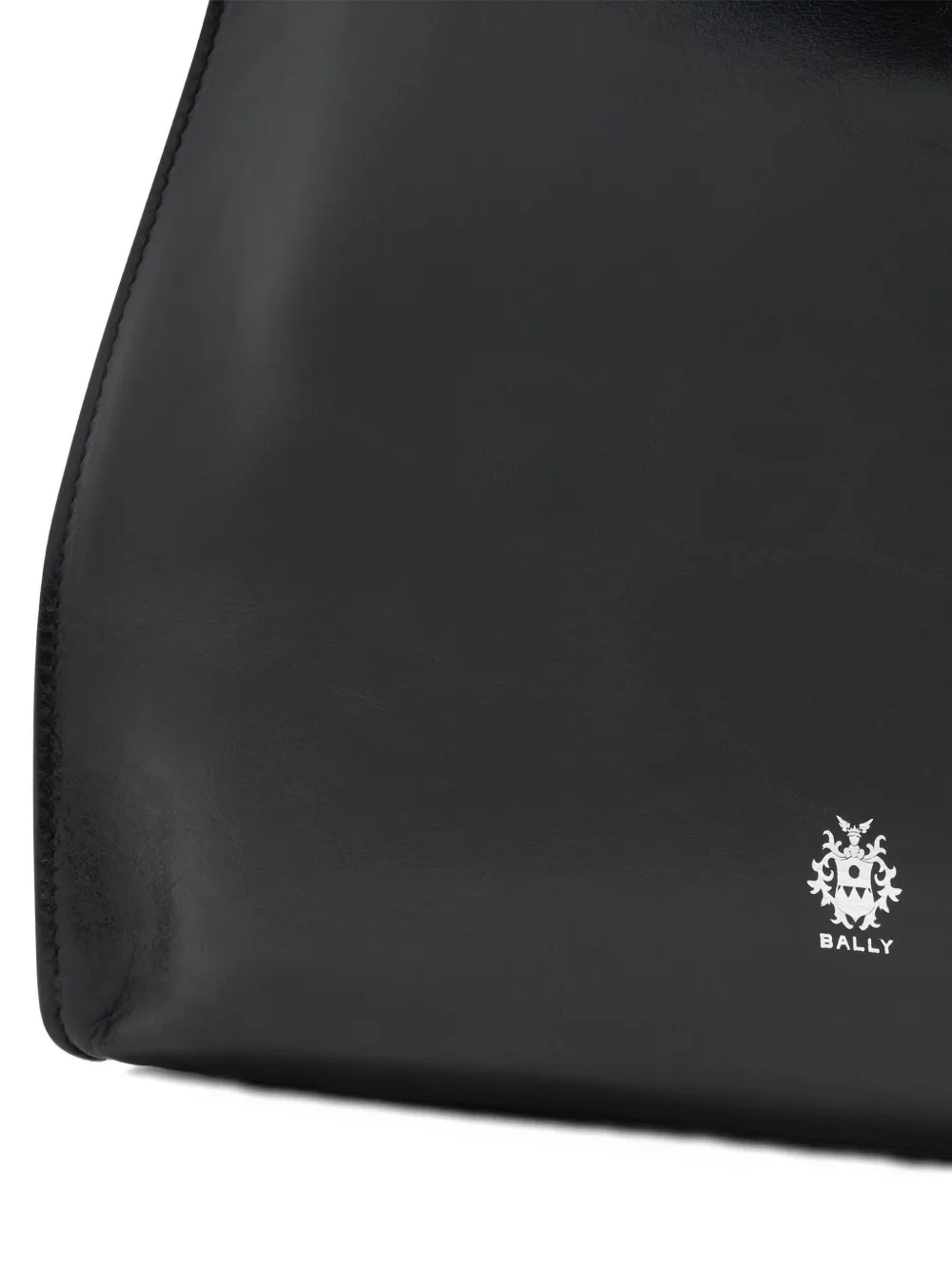 Bally Anni Foldable Leather Tote Bag In Black