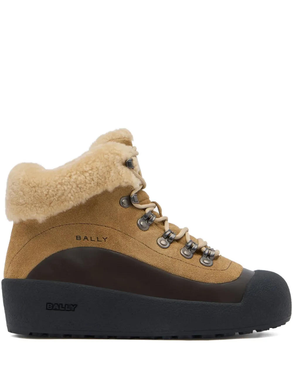 Bally Curling shearling boots | Brown | Image 1