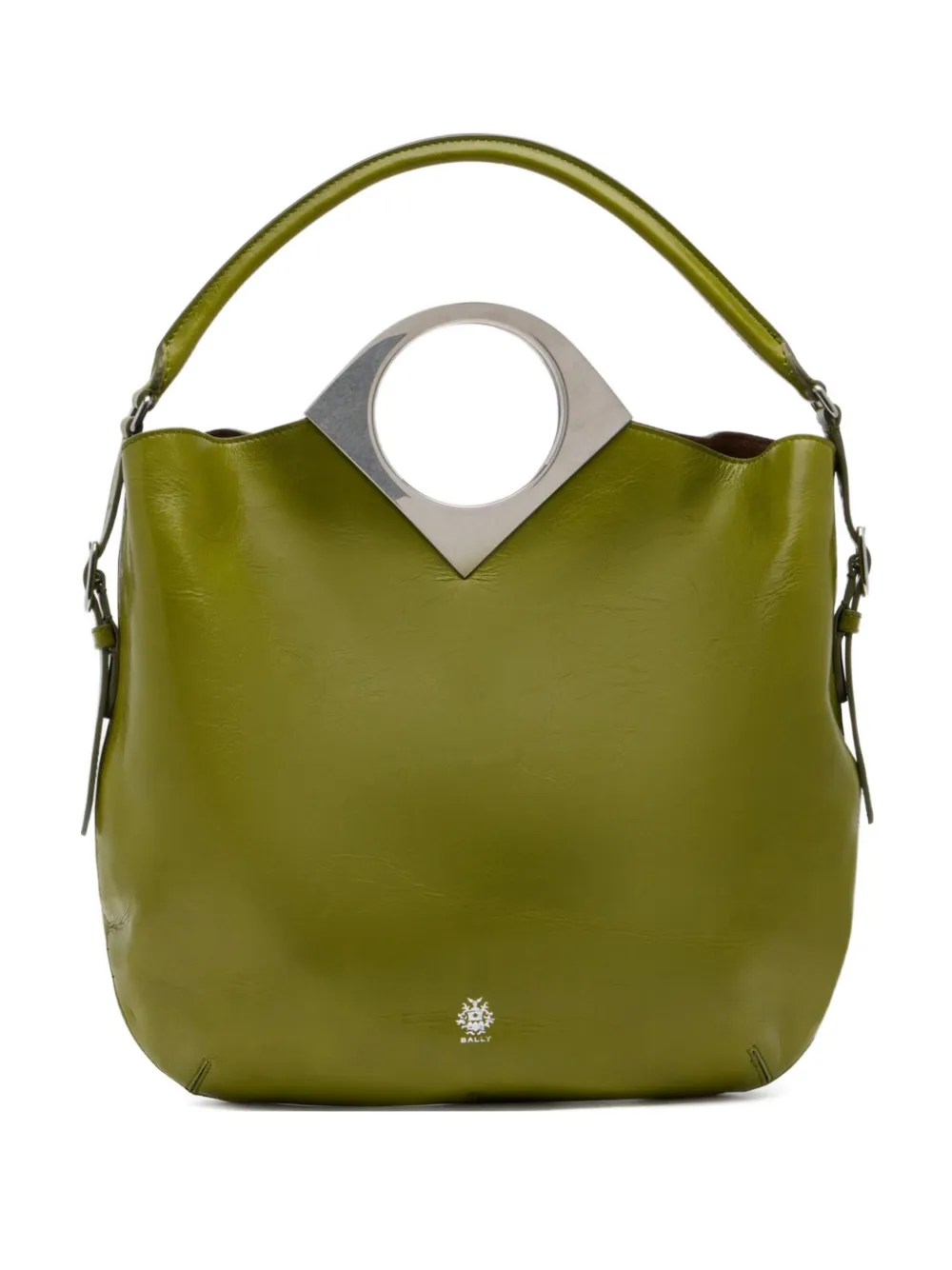 Bally Borsa a spalla Anni in pelle con dettaglio geometrico - Verde