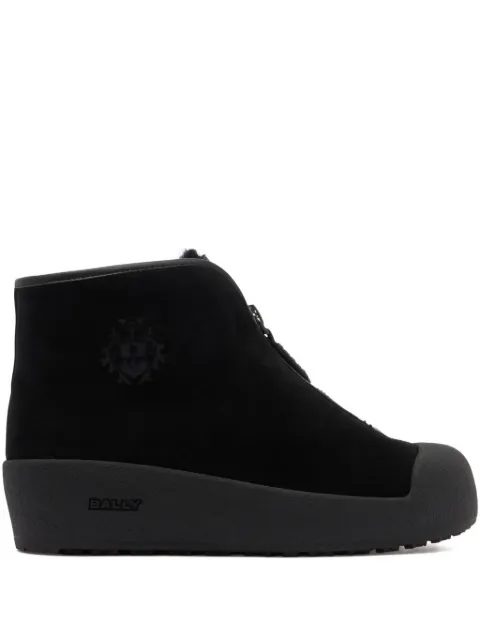 Bally crest zip curling boots