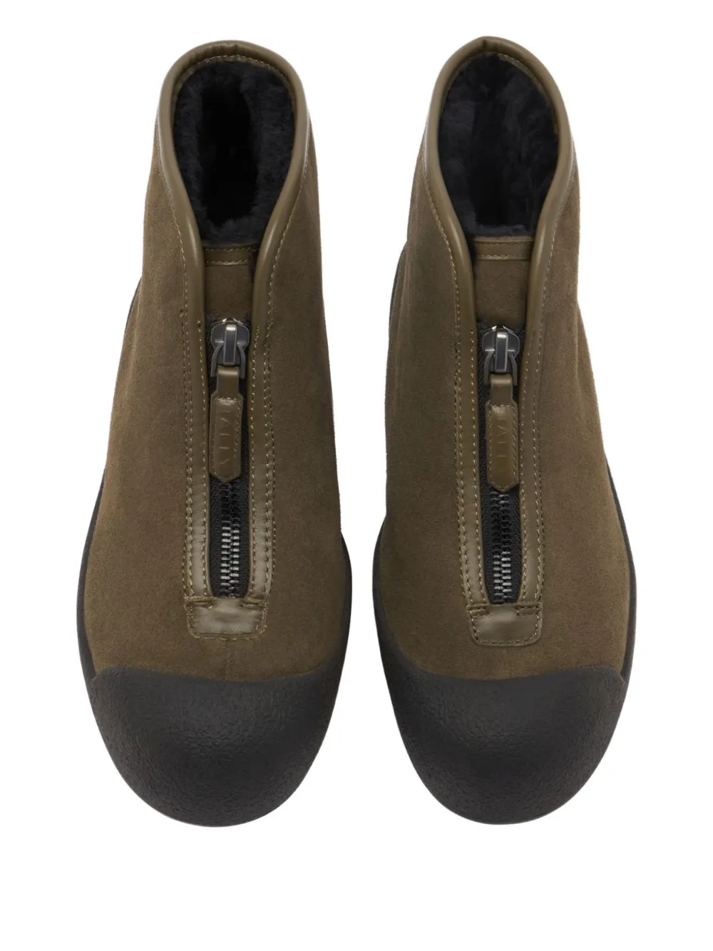 Bally Suède laarzen met rits Groen