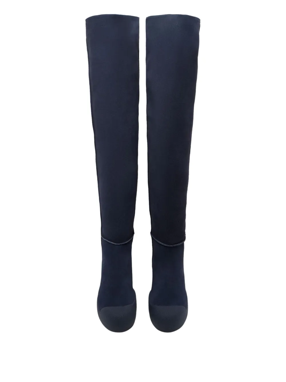 Bally Over-the-knee Suede Boots In Blue