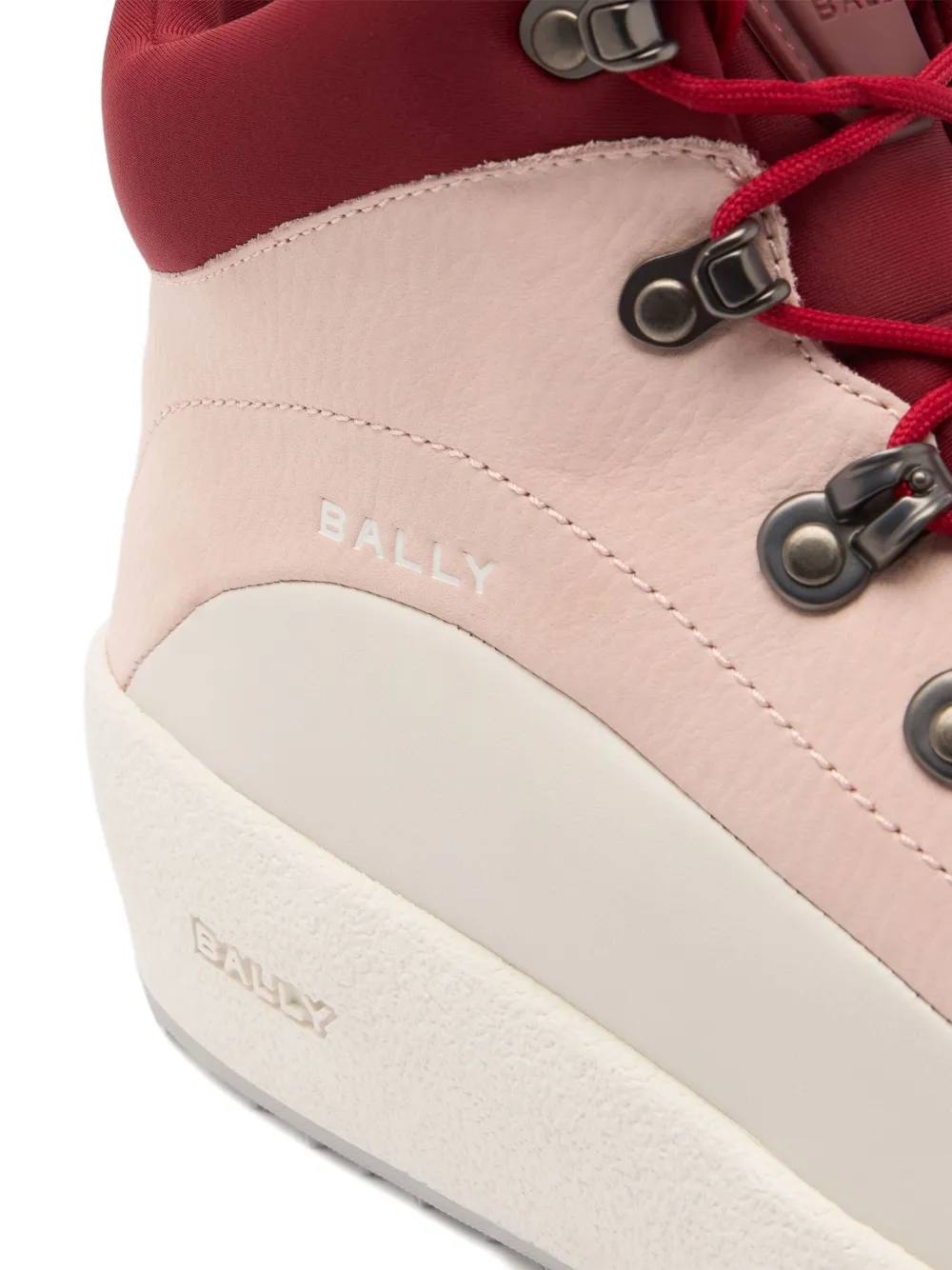 Bally Leren laarzen met vlakken Roze
