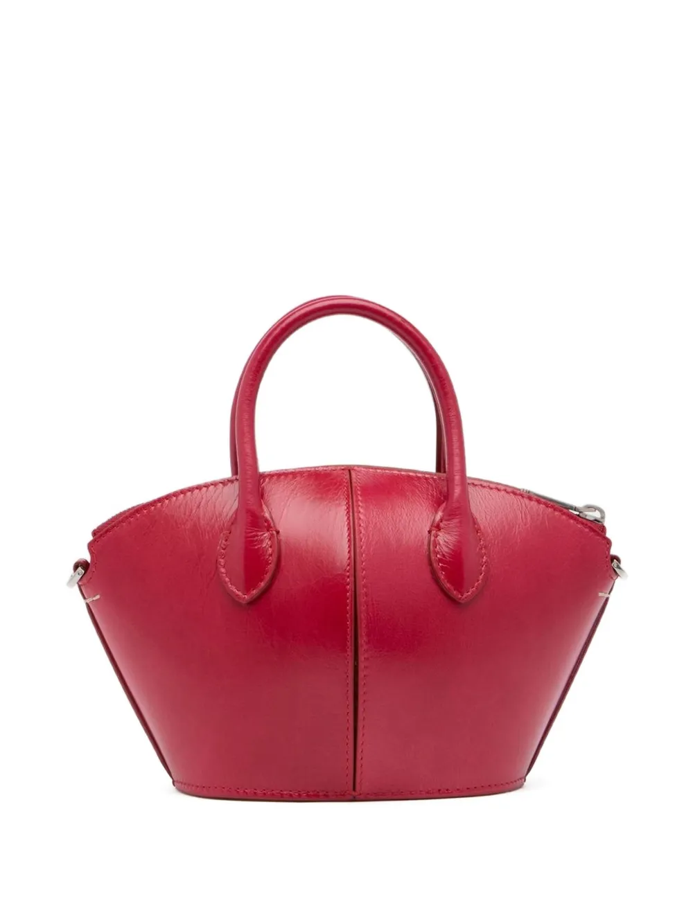 Bally Belle Leather Mini Bag In Red