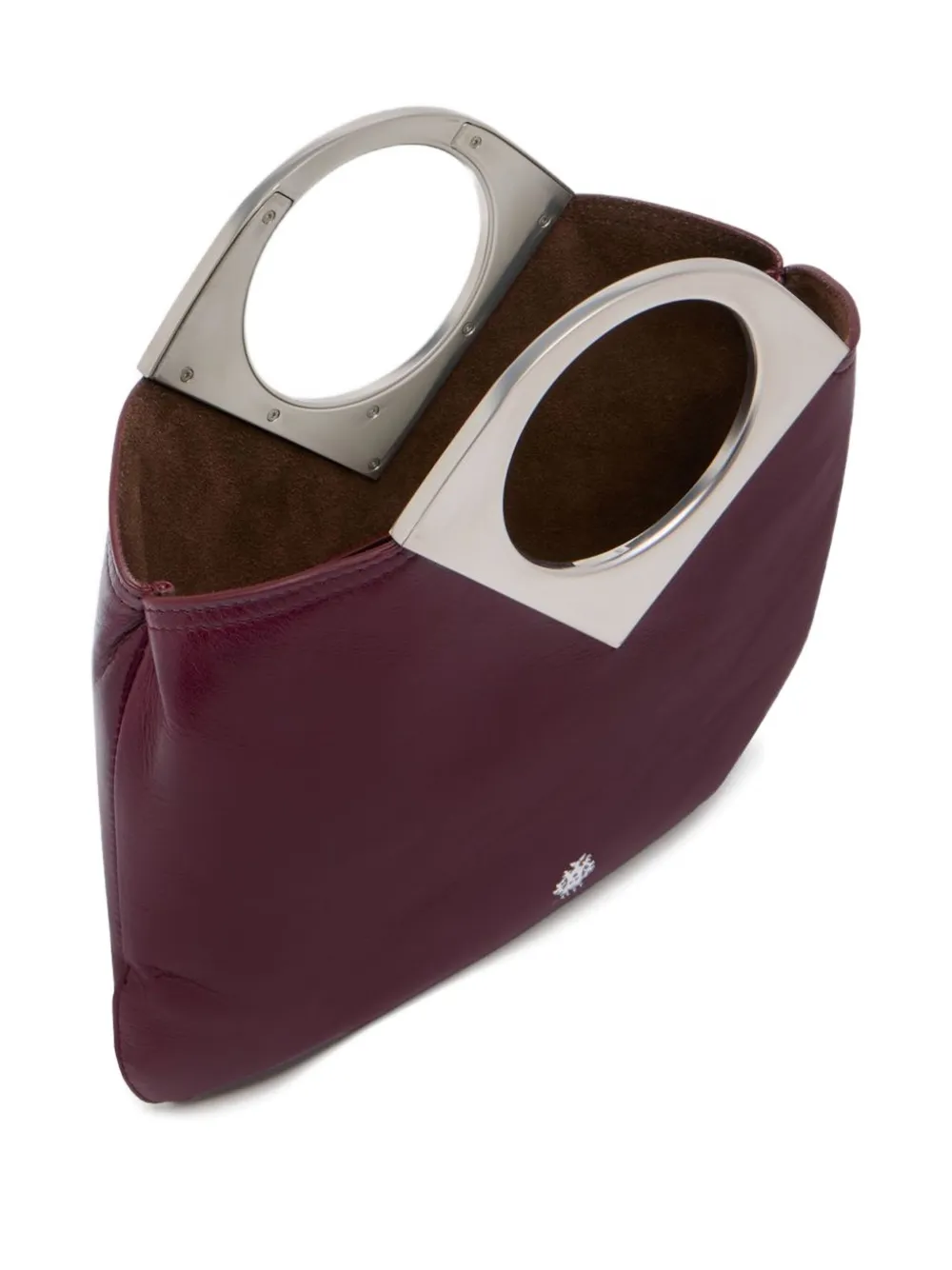 Bally Mini Anni Leather Tote Bag In Burgundy