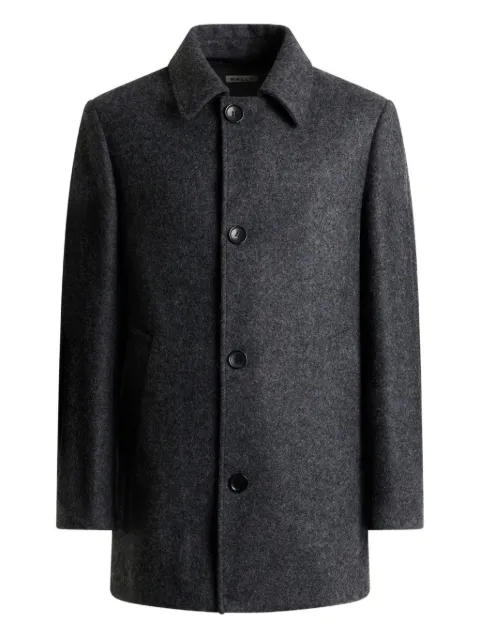 Bally melange single-breasted car coat