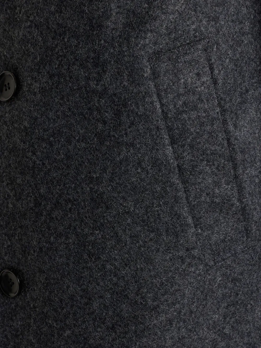 Bally Gemêleerde jas met enkele rij knopen Grijs