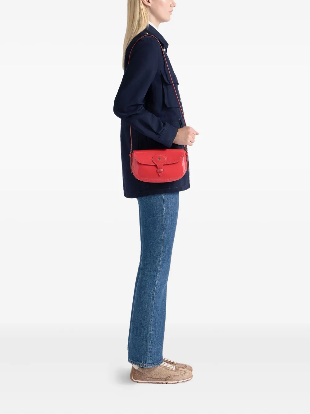 Bally Kleine schoudertas met studs - Rood
