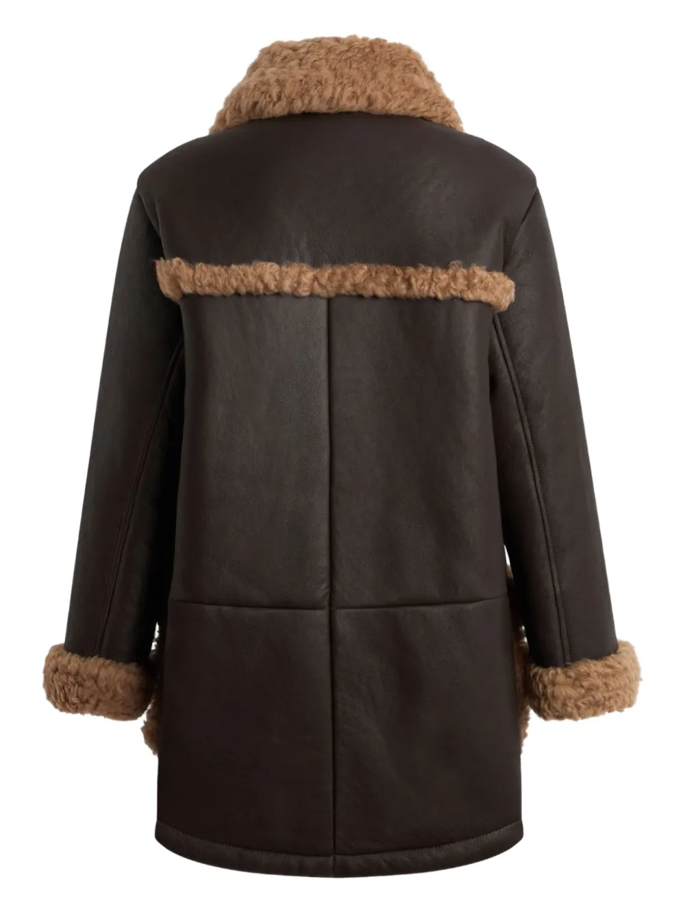 Bally Leren jack met zak Bruin