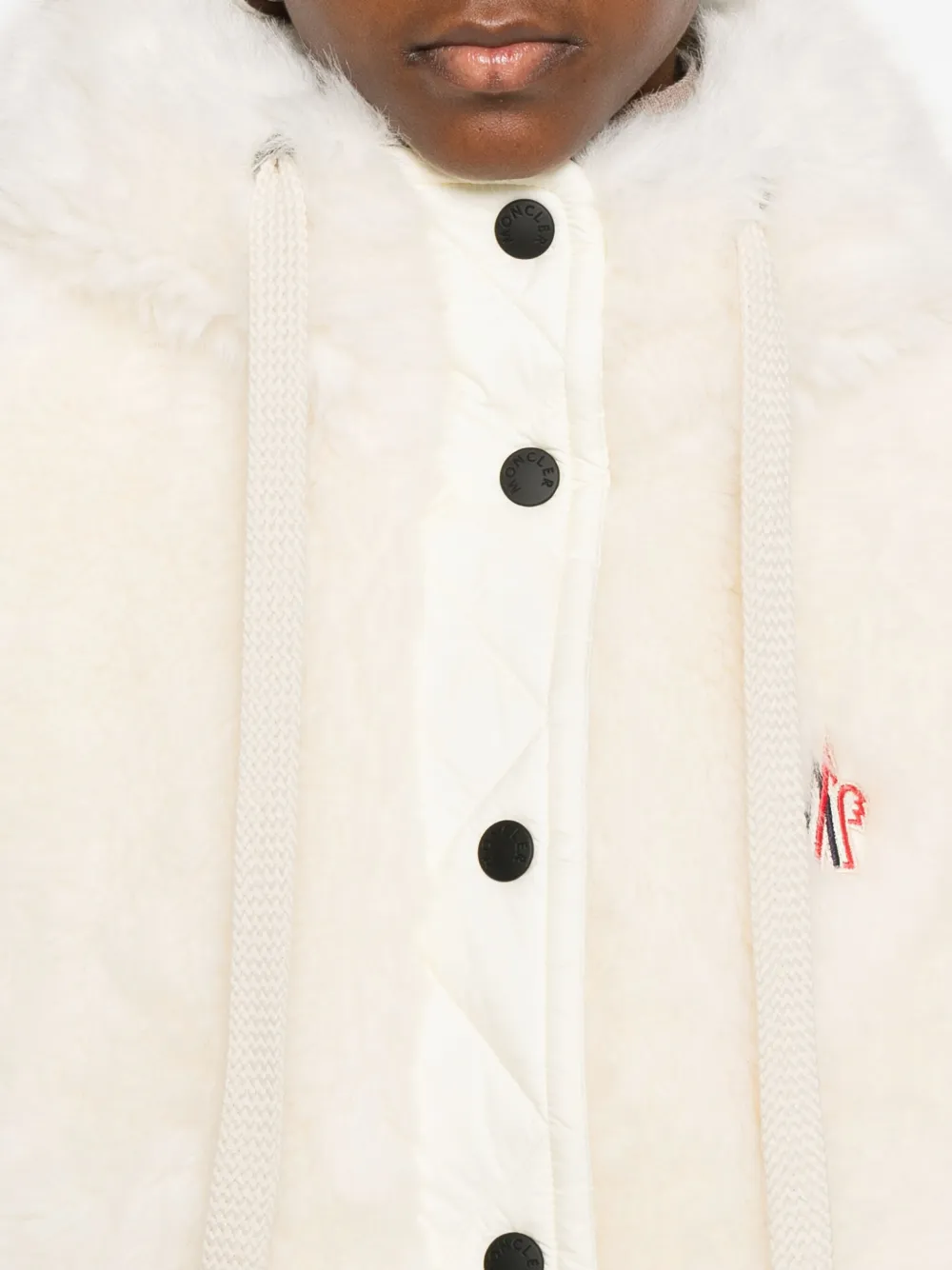 Moncler Grenoble Arve Down Vest In Neutral