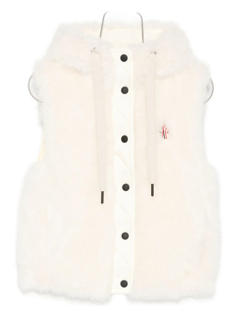 Moncler Grenoble Arve Down Vest In Neutral
