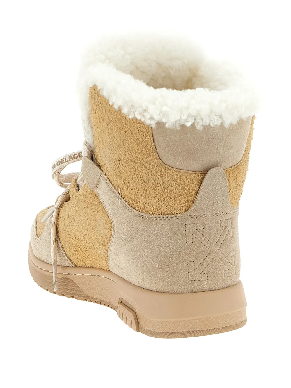 Off-White Winter ankle boots Beige