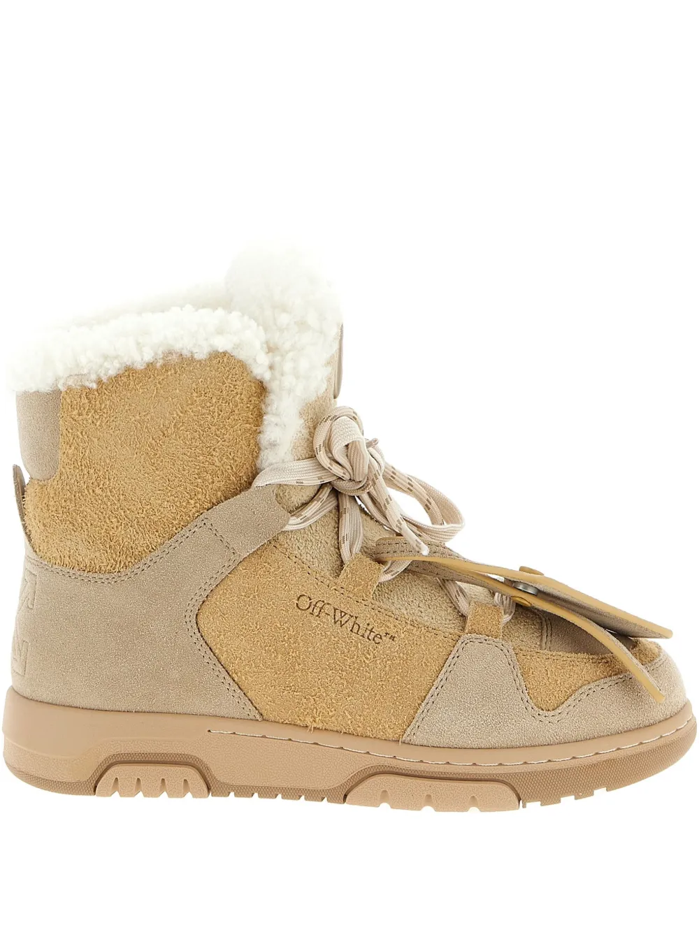 Off-white Winter Ankle Boots In Brown