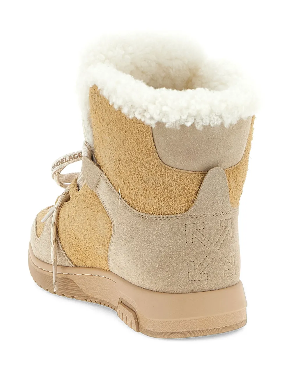 Off-White Winter enkellaarzen Beige