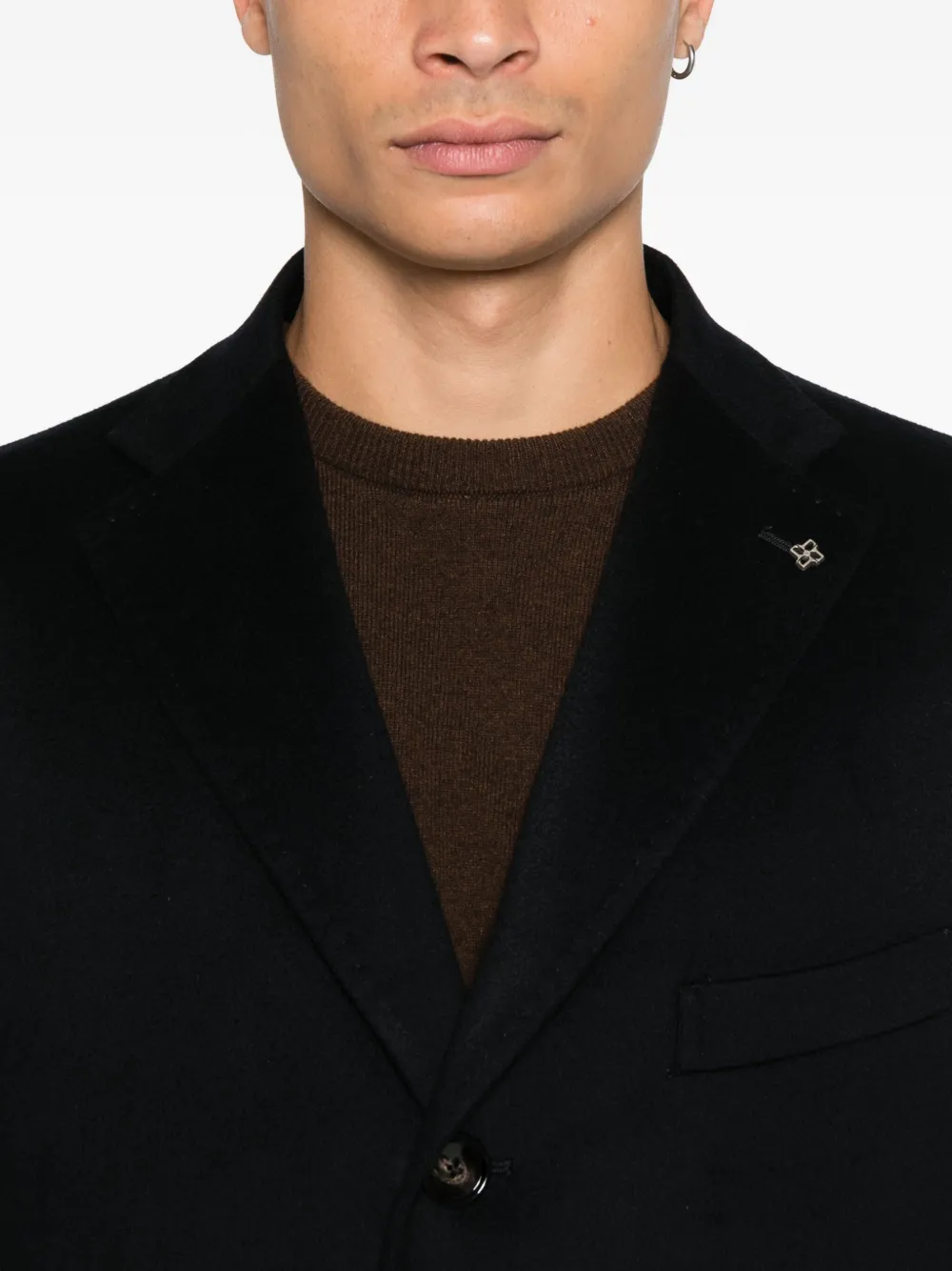 Tagliatore Wollen jas Zwart