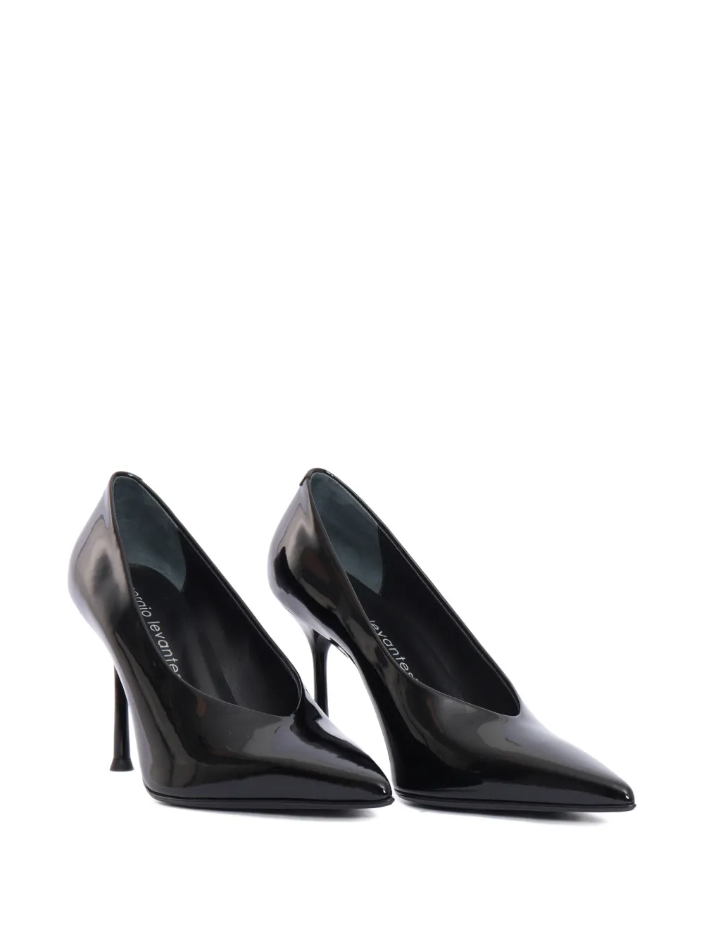 Sergio Levantesi 100mm Moderna56 Leather Pumps In Black