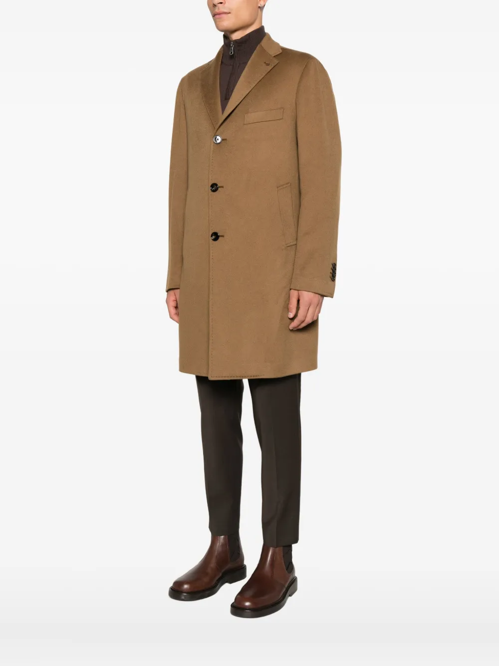 Tagliatore Jack met enkele rij knopen Bruin