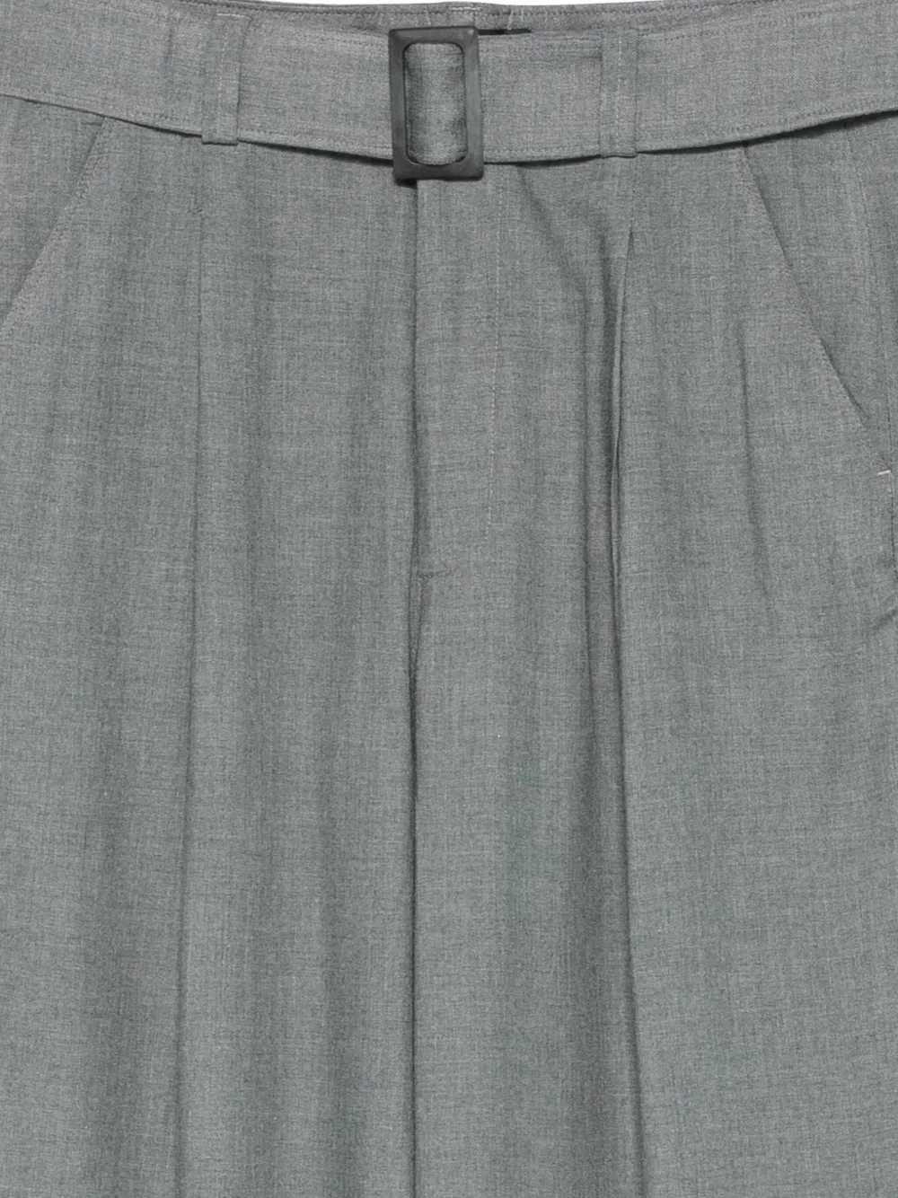 DONDUP Broek met ceintuur Grijs