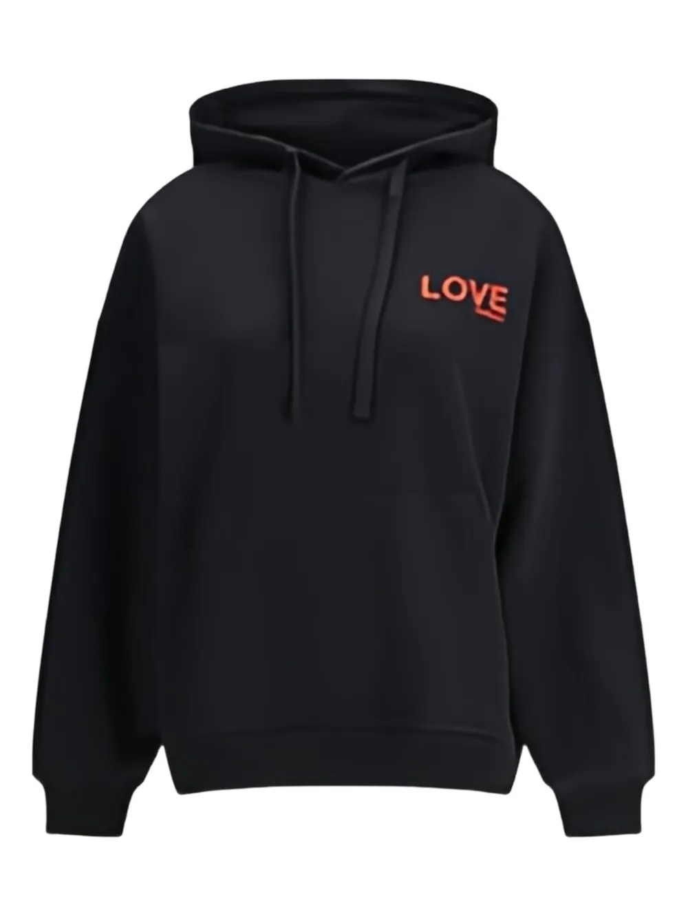 Fiorucci Kissing Angels Love Print Hoodie In Burgundy