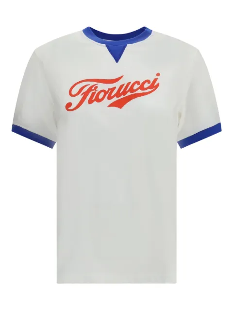 Fiorucci playera universitaria con logo estampado