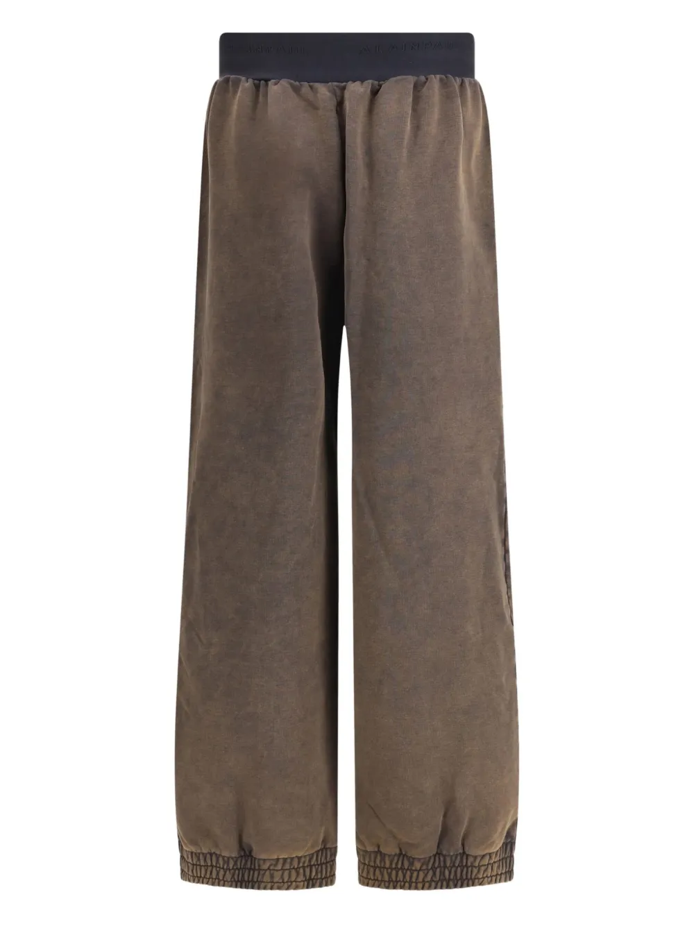 Alainpaul Knee Shape Sweatpants In Brown