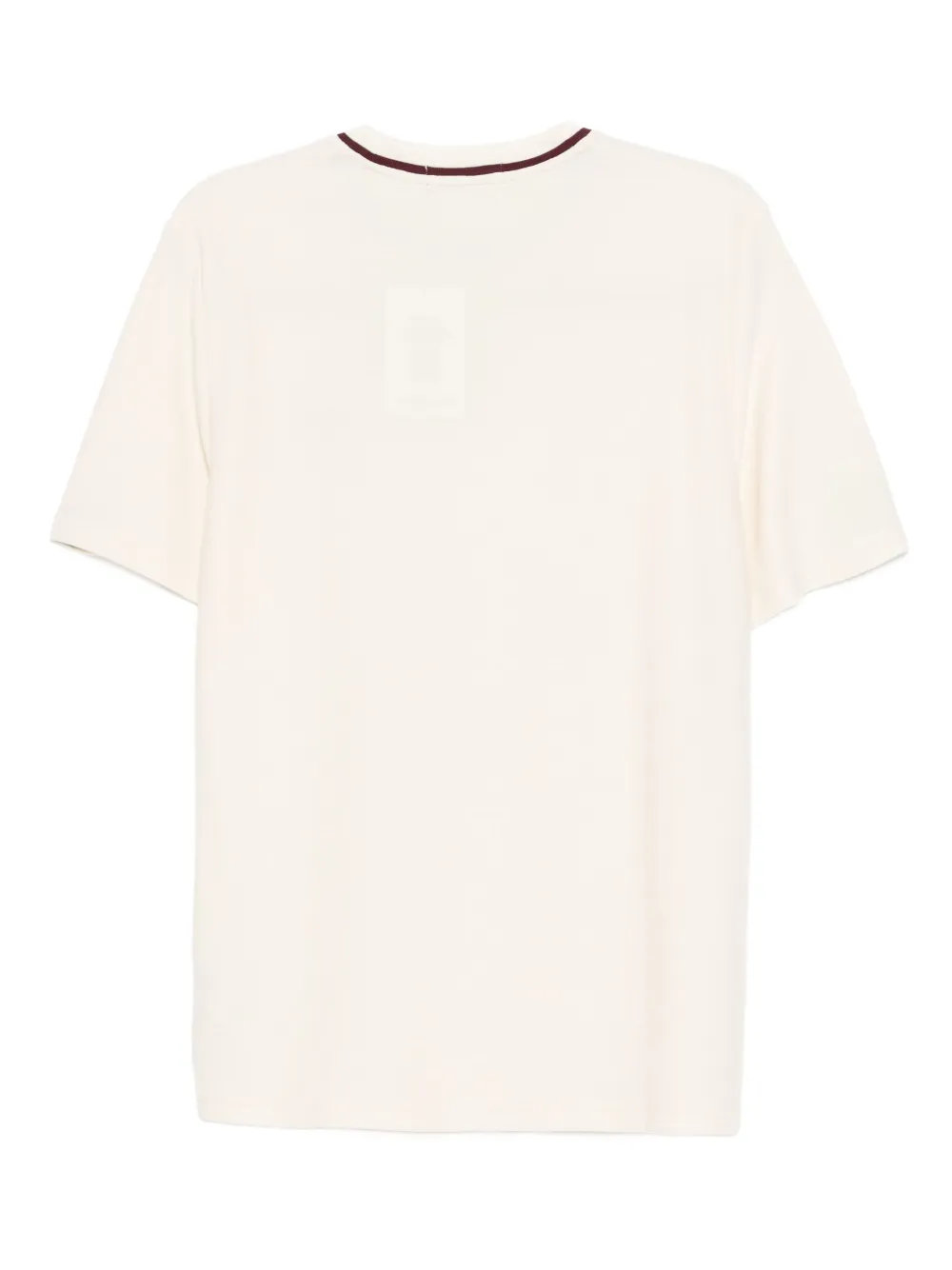 Fred Perry Logo-embroidered T-shirt In Neutral