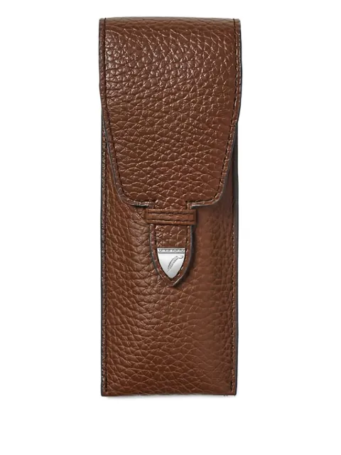 Aspinal Of London textured pen case (16cm x 3.8cm)
