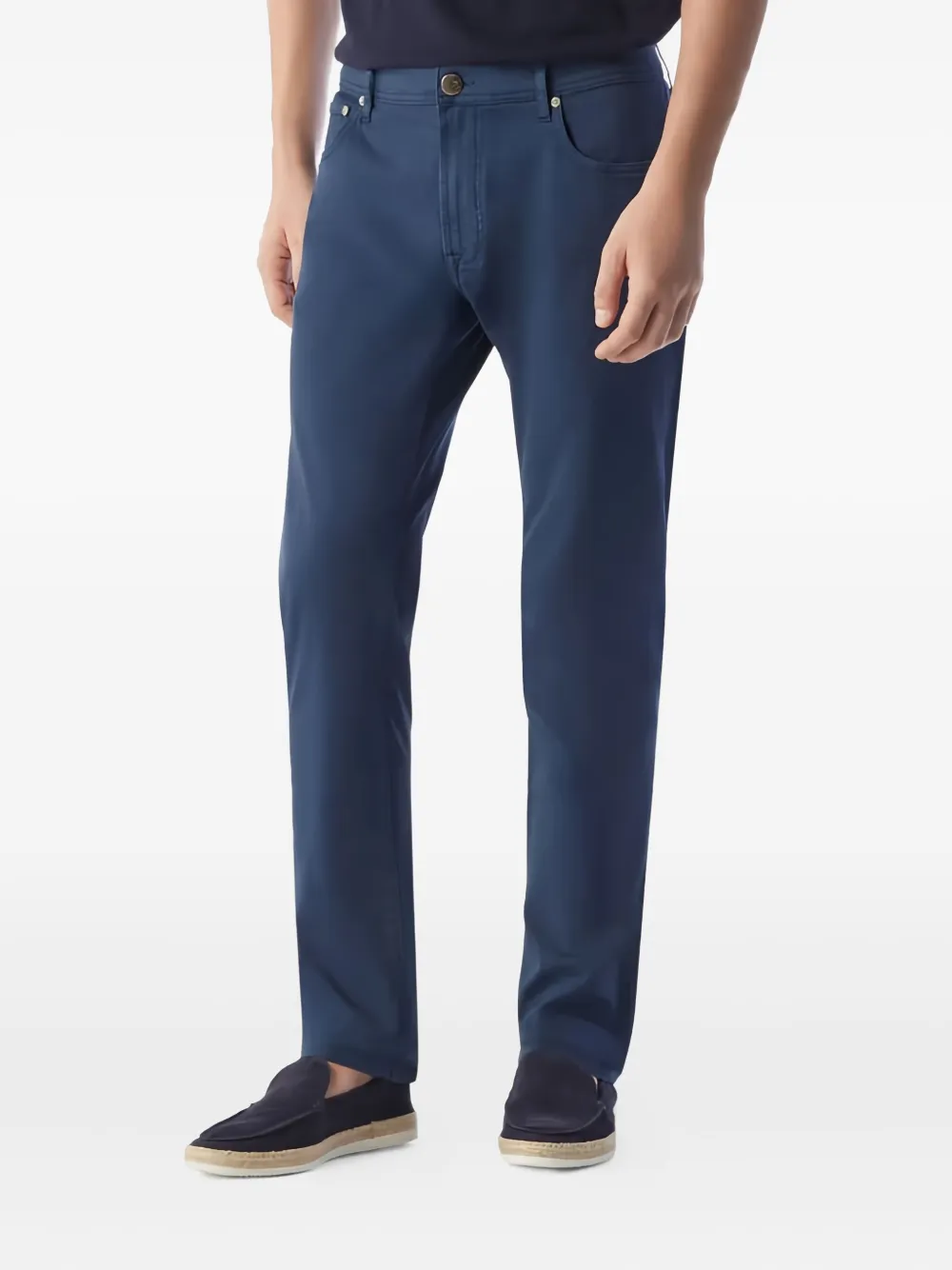 Corneliani Gabardine broek Blauw