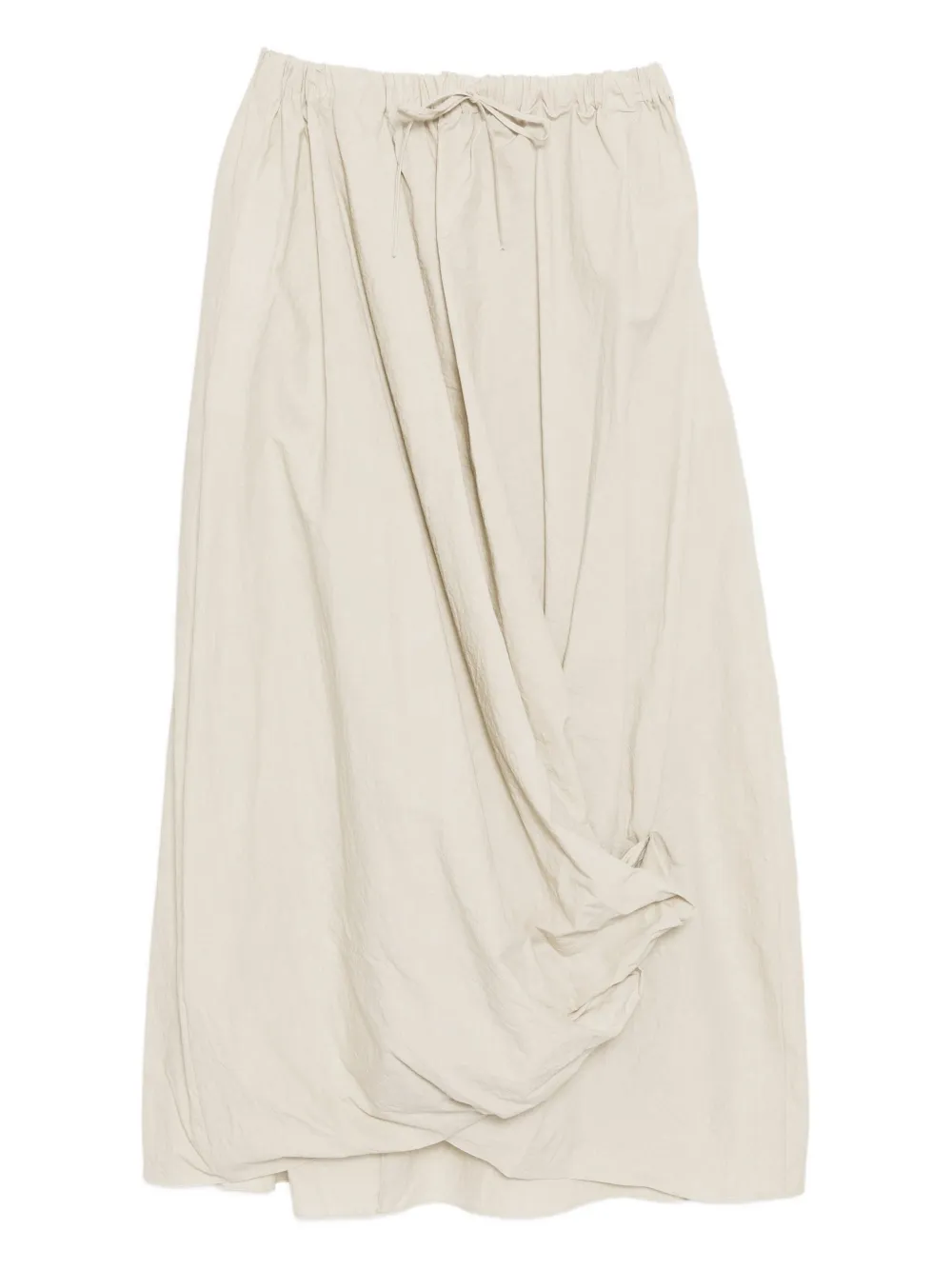 Lauren Manoogian Off-white Twist Midi Skirt In Neutral