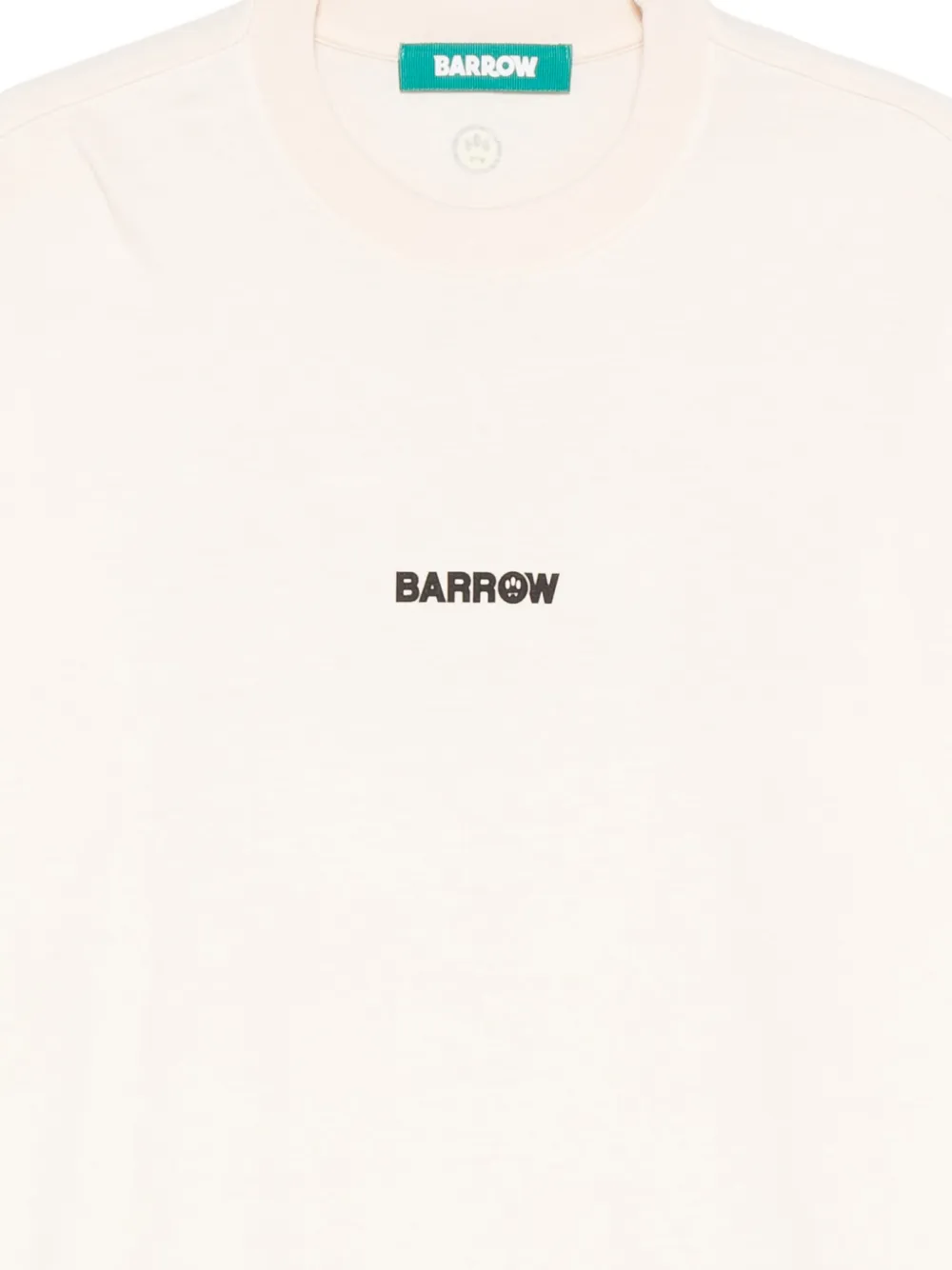 BARROW T-shirt met logoprint Beige