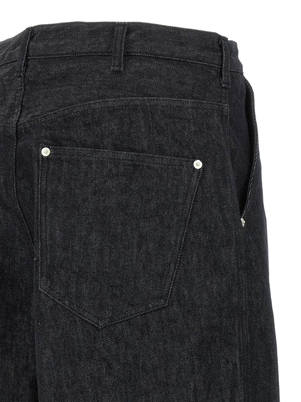 Comme Des Garçons Homme Deux Garment-dyed Jeans In Black