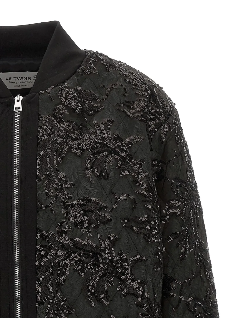Le Twins Belluno Bomber Jacket In Black