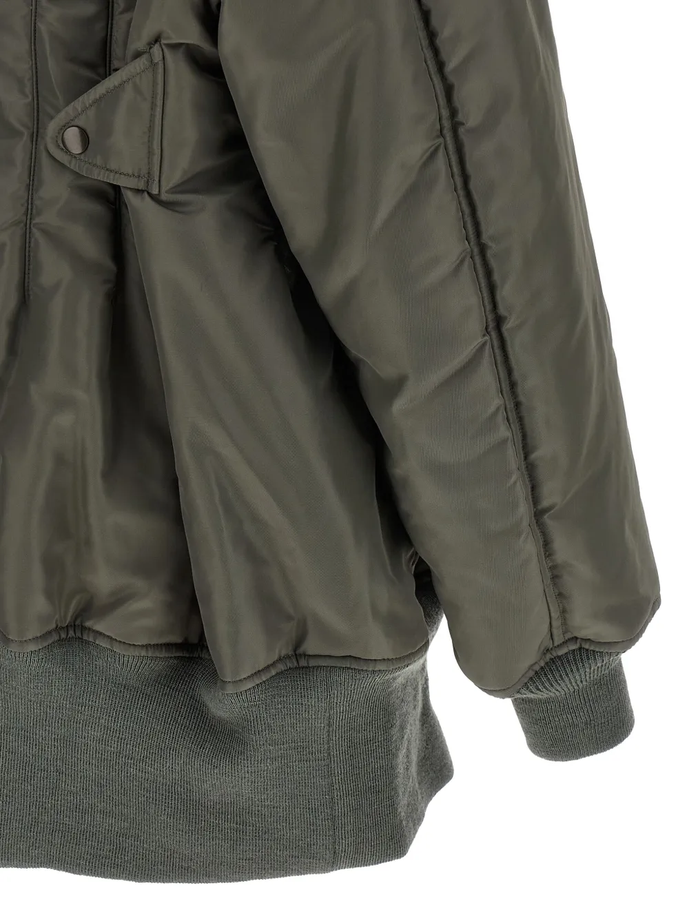 Junya Watanabe Zippered Long-sleeved Casual Jacket In Green