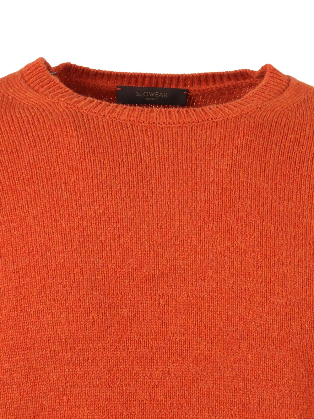 Zanone Trui met ronde hals Oranje