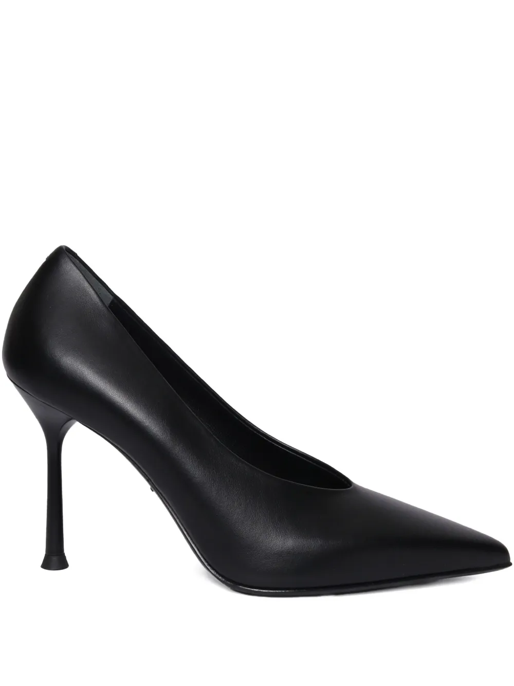 Sergio Levantesi 56mm leather pumps Zwart