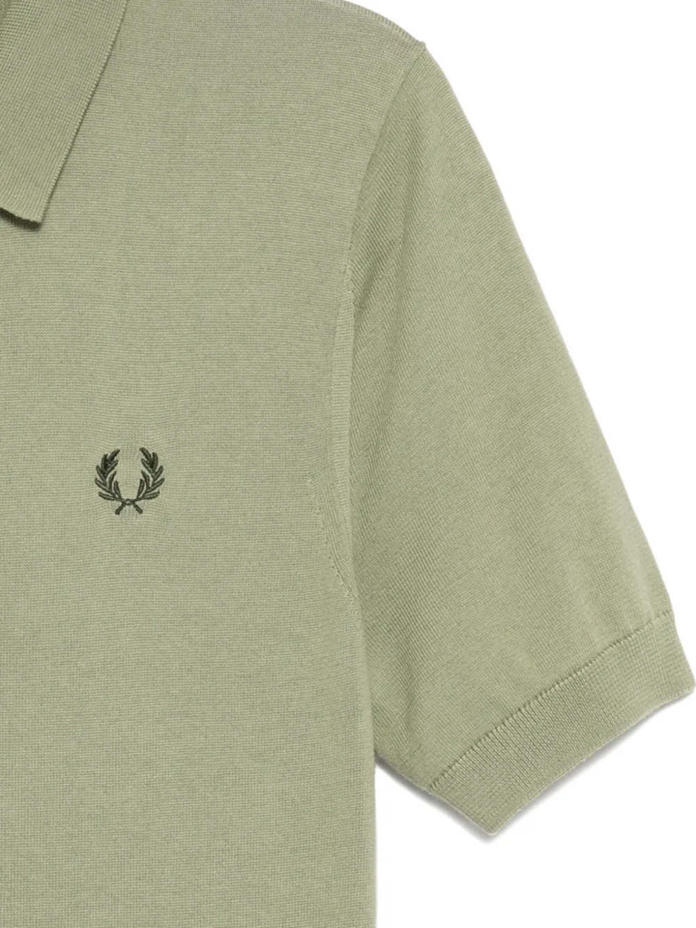 Fred Perry Logo-embroidered Polo Shirt In Green
