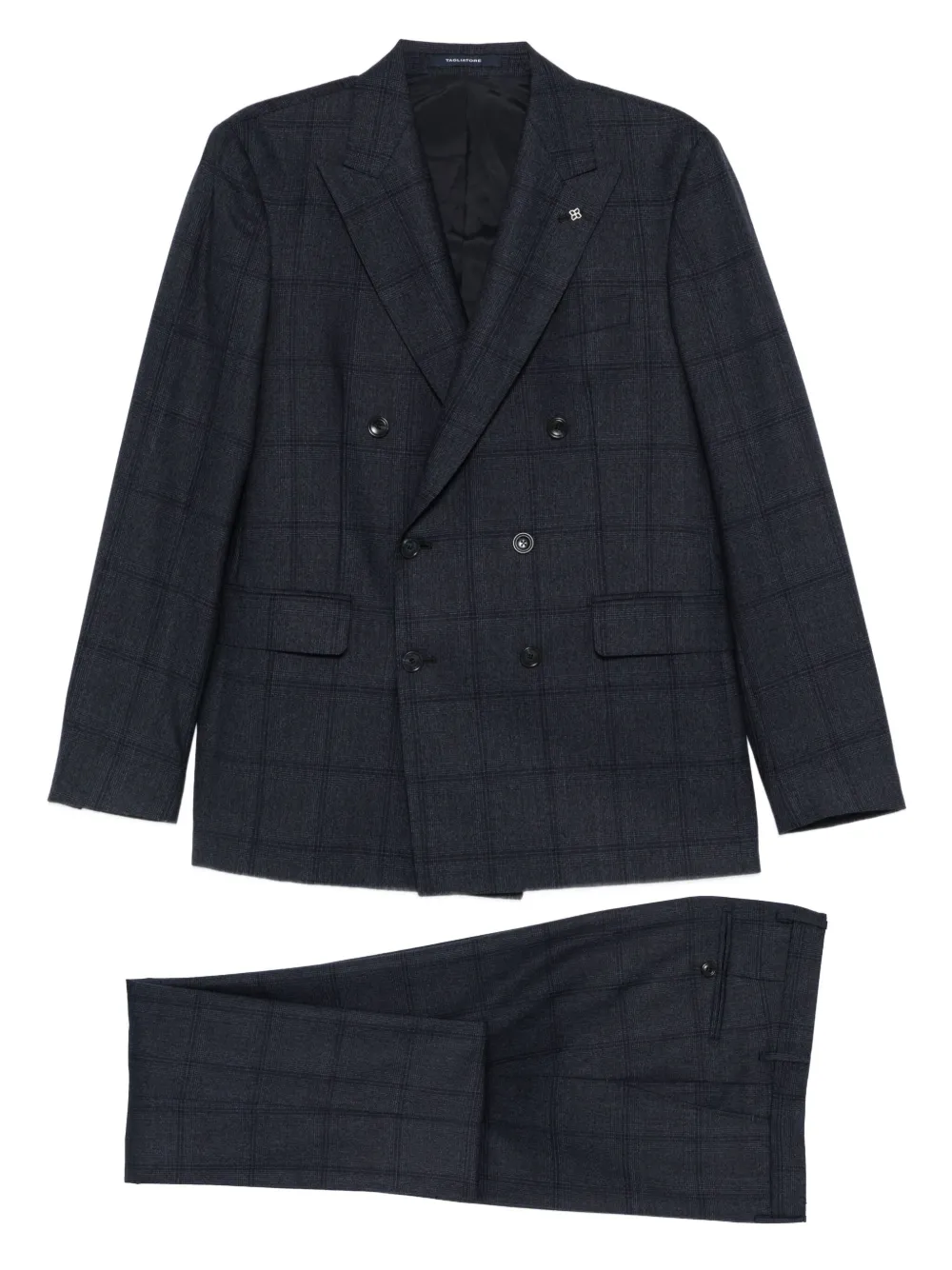Tagliatore traje con doble botonadura y motivo de cuadros | azul | Image 1