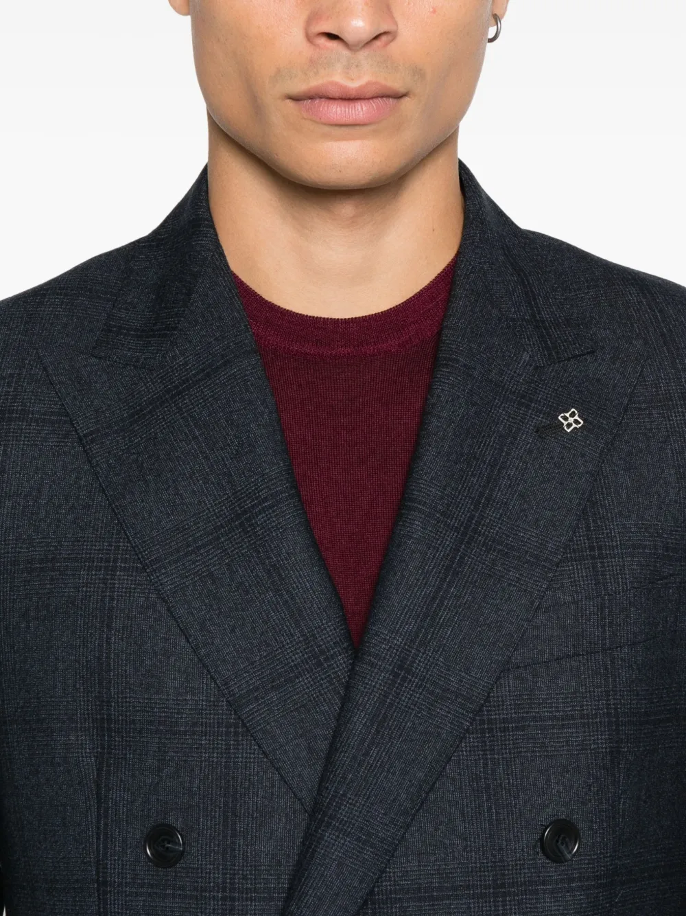 Tagliatore Pak met dubbele rij knopen Blauw