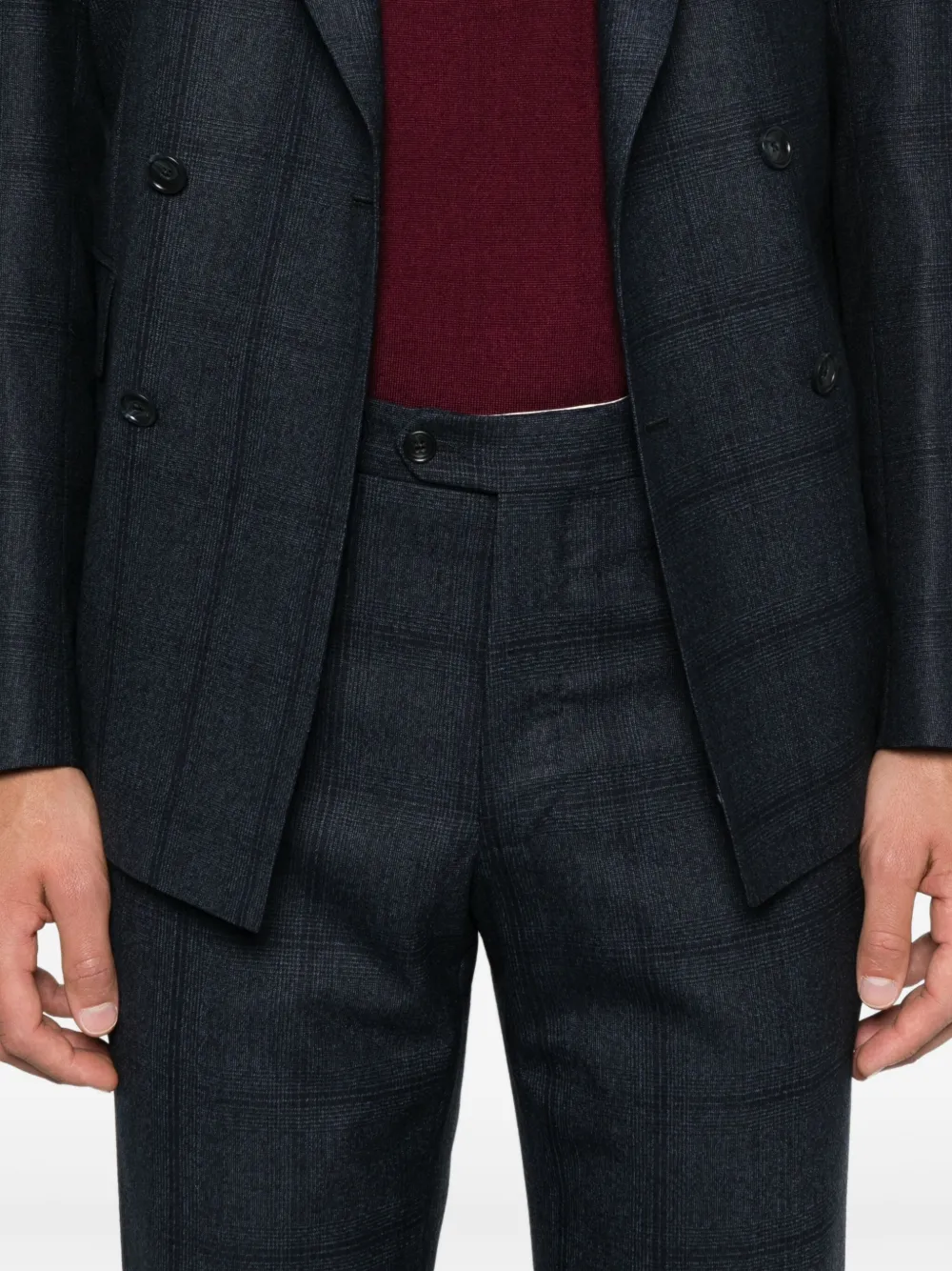 Tagliatore Pak met dubbele rij knopen Blauw