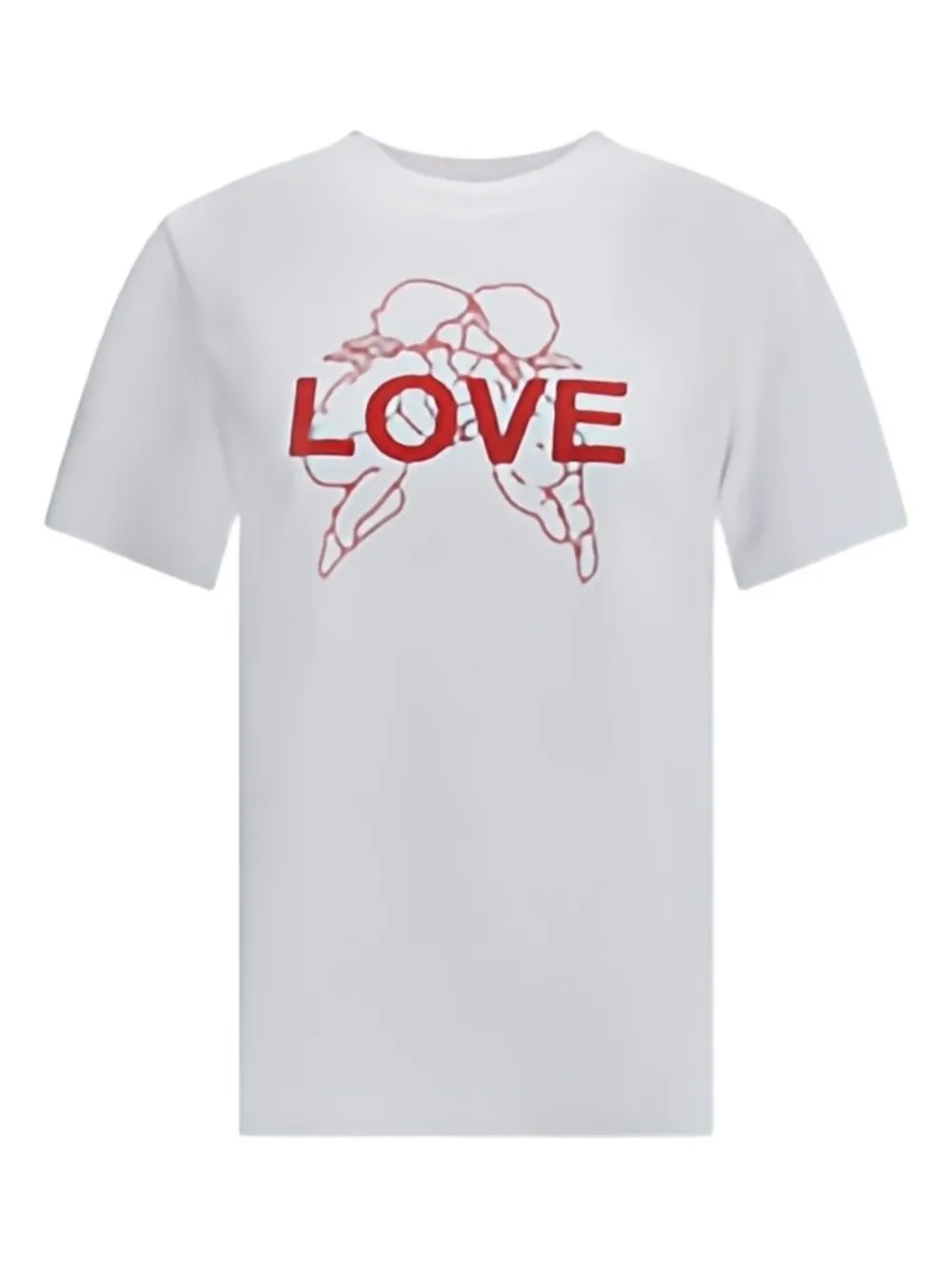 Fiorucci Kissing Angels Love T-shirt - Wit