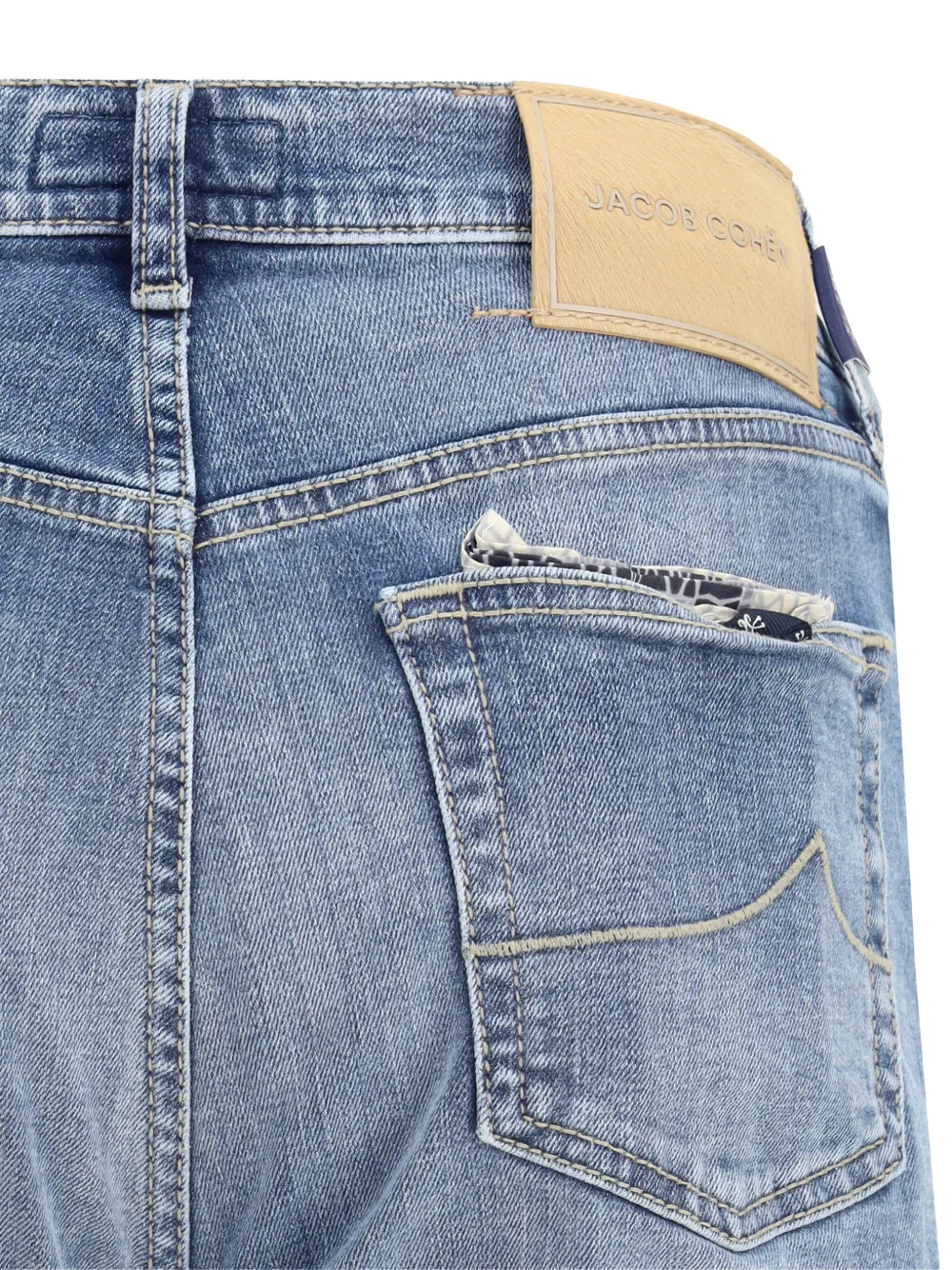 Jacob Cohen Blue Cotton Relaxed Fit Jeans In Blue