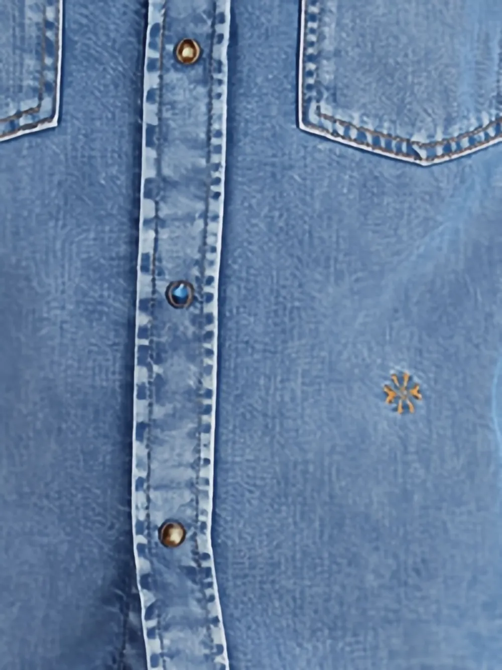 Jacob Cohen Denim Jacket With Chest Pockets And Point Collar In Blue