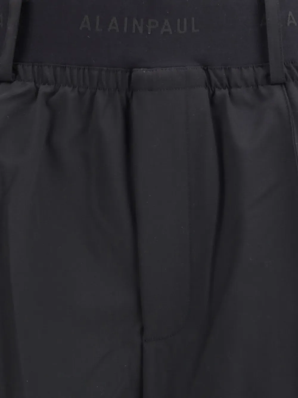 Alainpaul Knee Shaped Tailored Trousers In Black