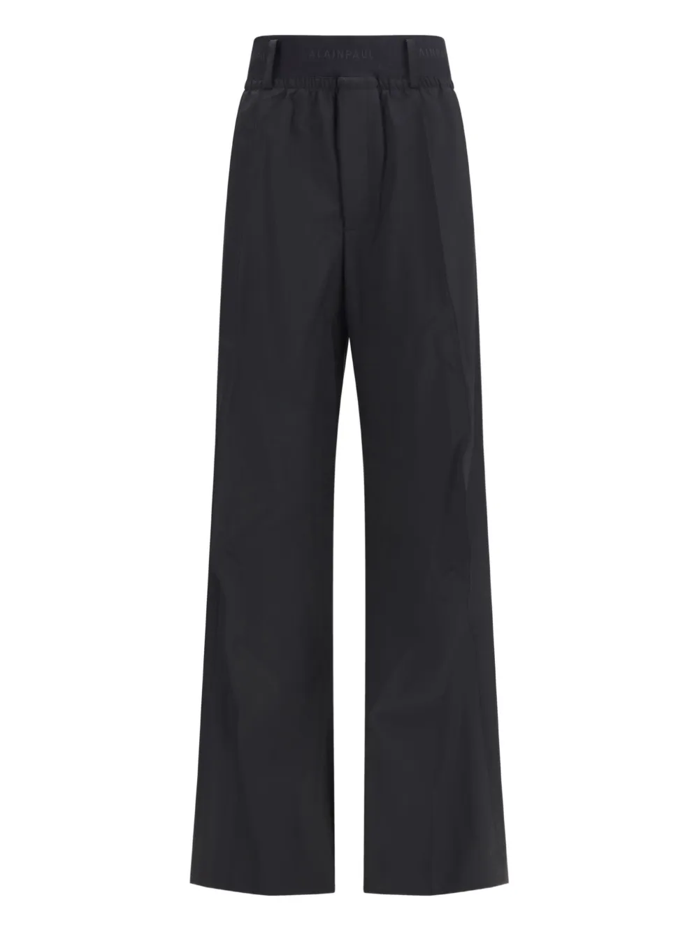 Alainpaul Knee Shaped Tailored Trousers In Black